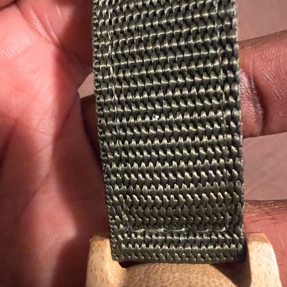 Unisex Modern Trendy Bamboo Watch with Nylon Band - Picture 7 of 9